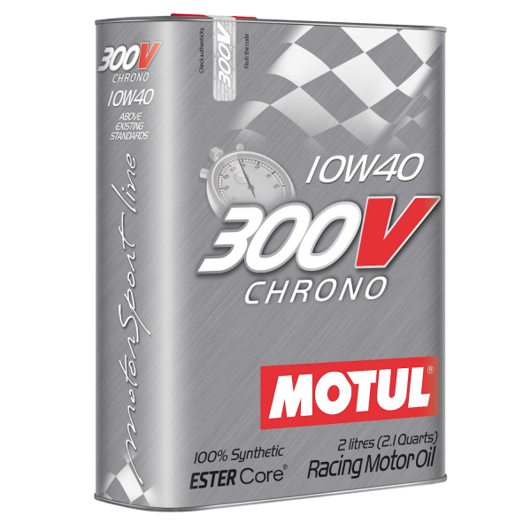 104243 Motul 300V Chrono 10W-40 Fully Synthetic Ester Racing Engine Oil - 2L