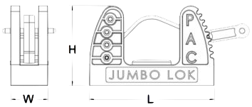1070 Jumbo Lok Dimensions